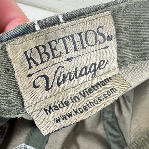 KBETHOS Vintage Green Camo USA Patch Baseball Cap Hat - Picture 5 of 5